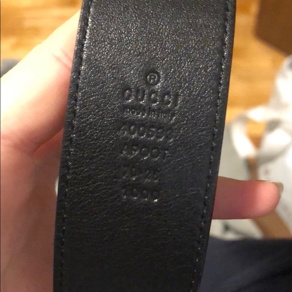 Authentic double G Gucci belt